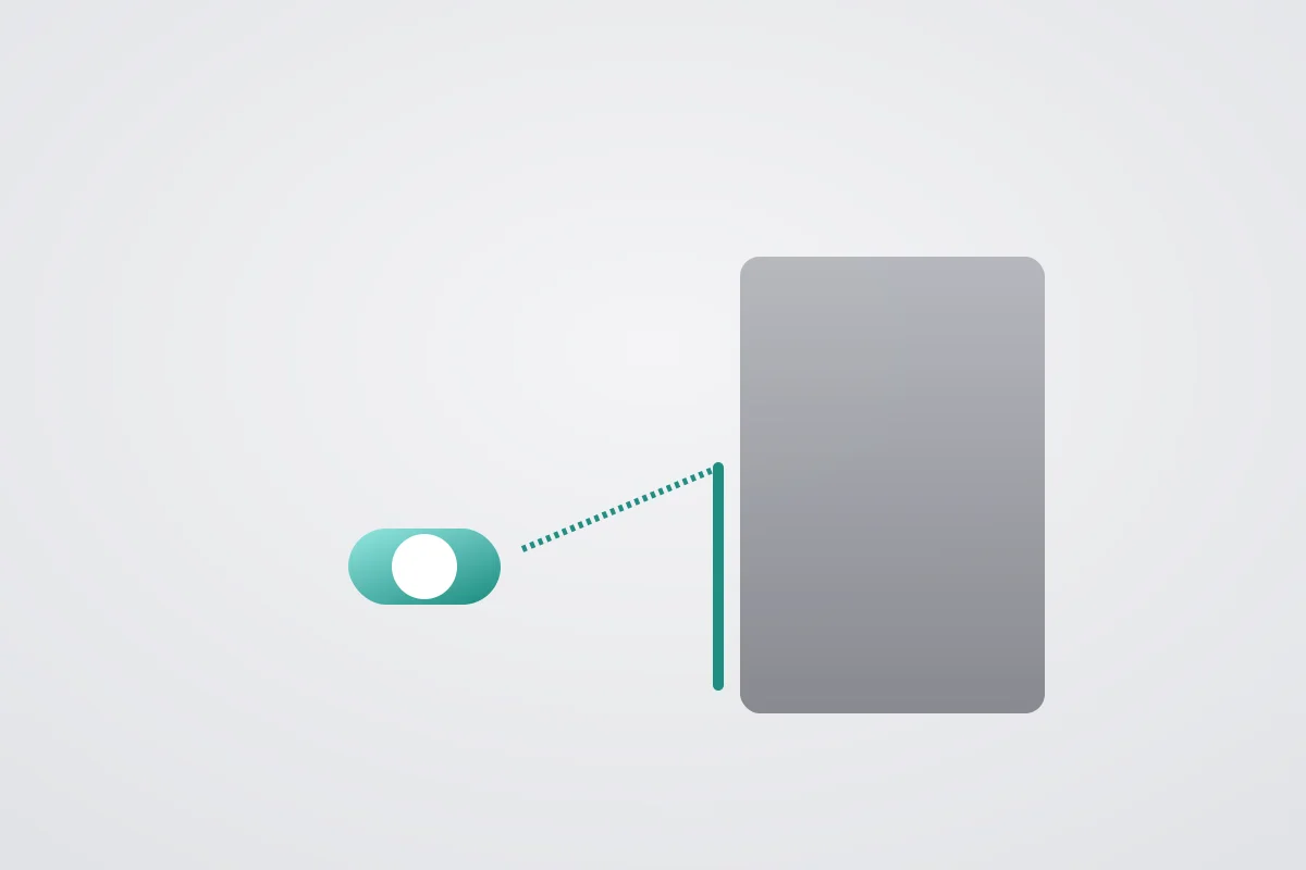 Abstract graphic representing low-cost security steps preventing a disproportionately large loss