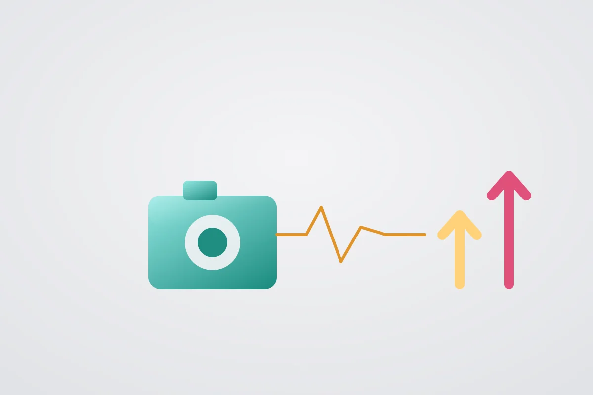 Abstract flowing graphic representing regular profile updates driving more direction requests and clicks