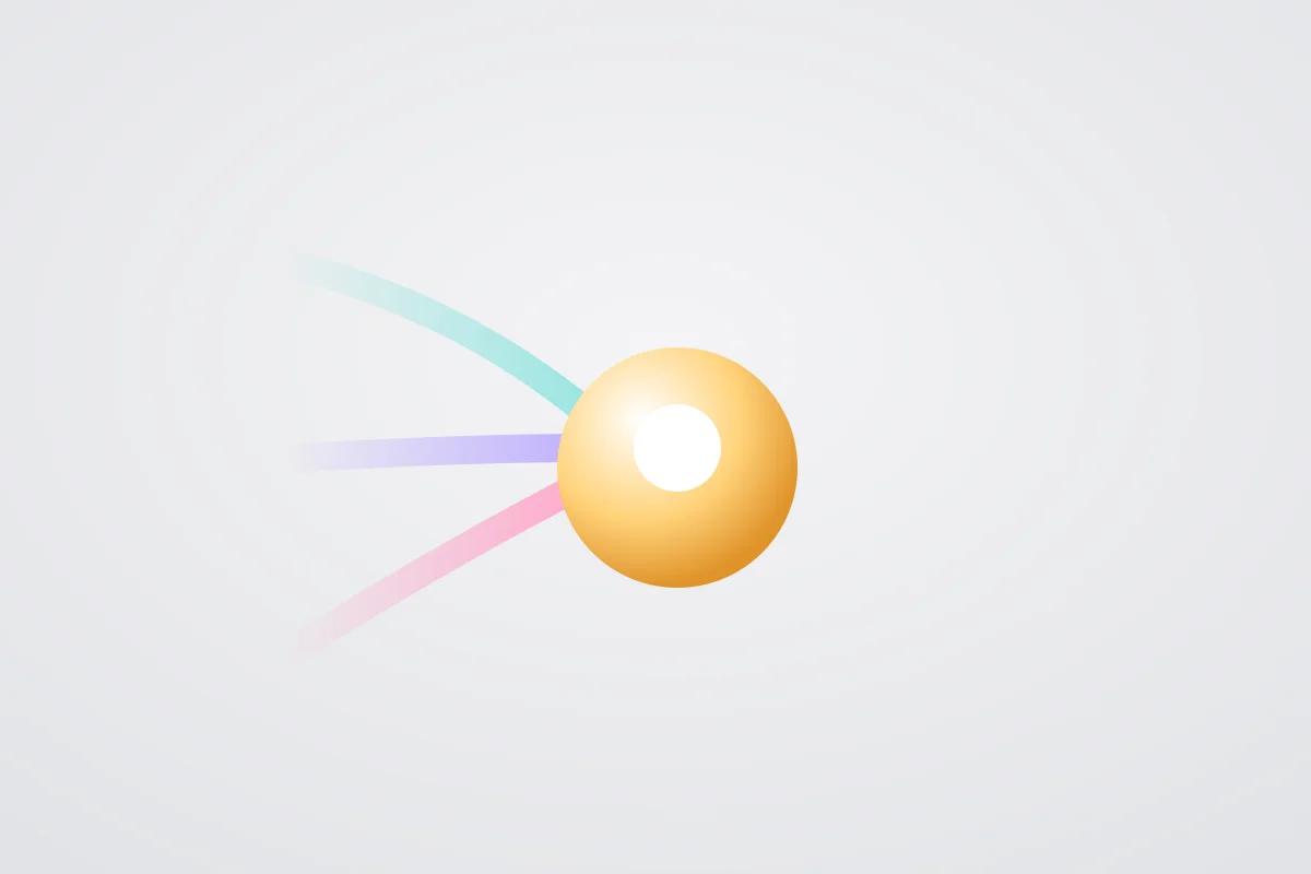 Abstract visualization representing a hotel's booking and PMS data connected into one automated guest system